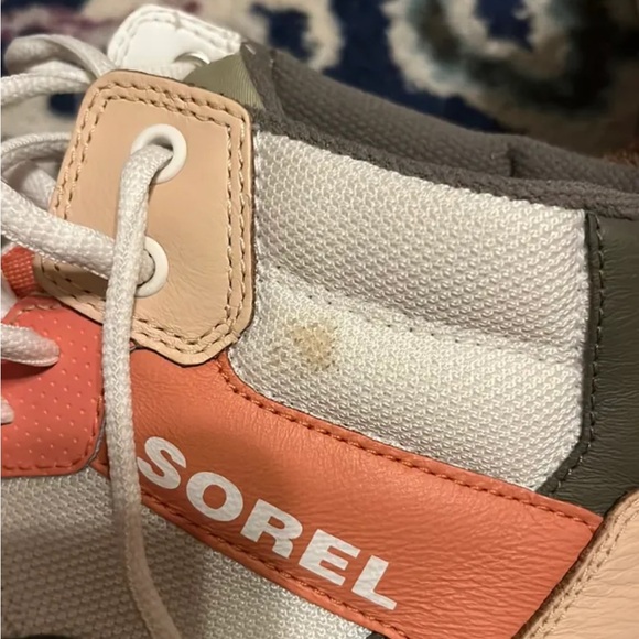 Sorel Cream and Orange High-Top Sneakers - Picture 4 of 5